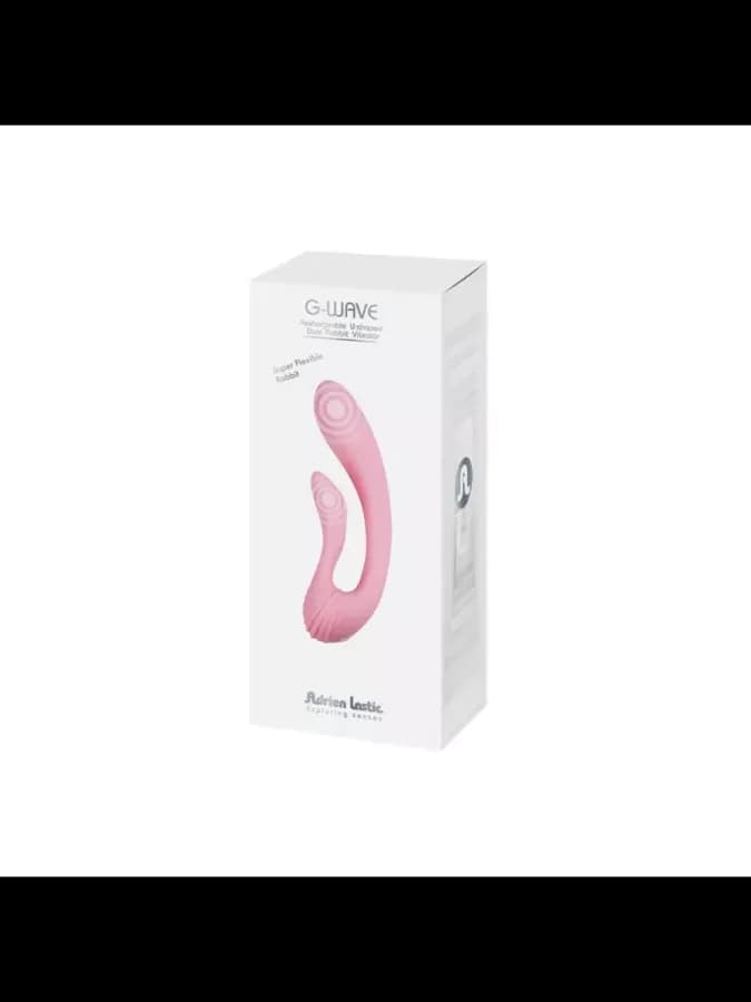 Двойной вибратор G-WAVE розовый от Adrien Lastic