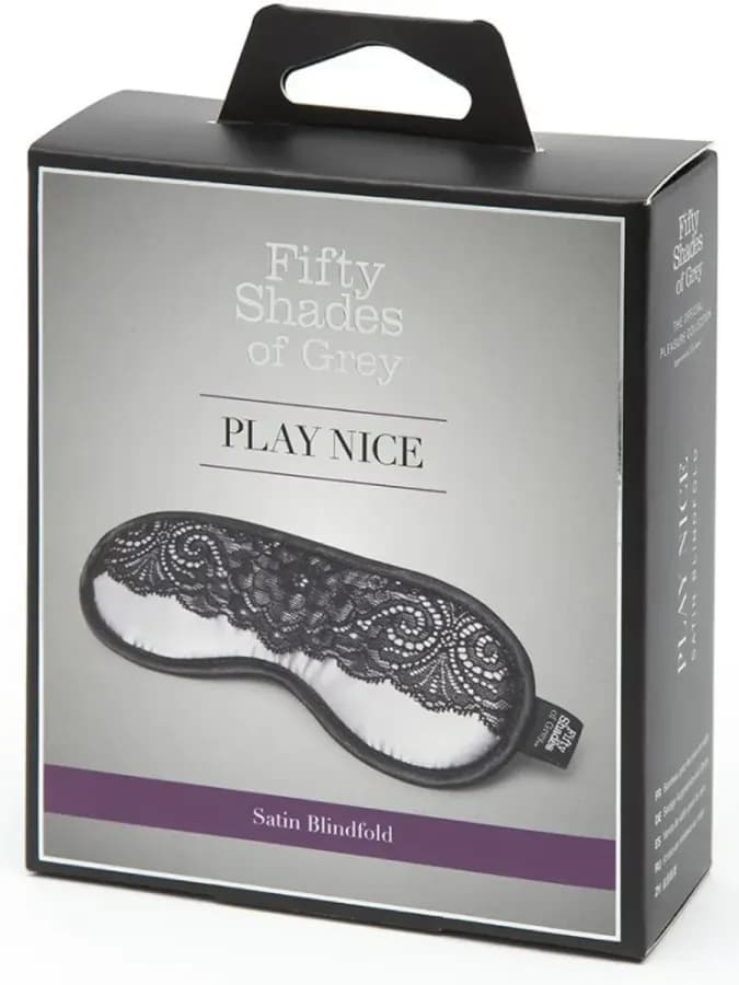 Атласная маска Play Nice с кружевом 50 Shades of Grey — фото 1