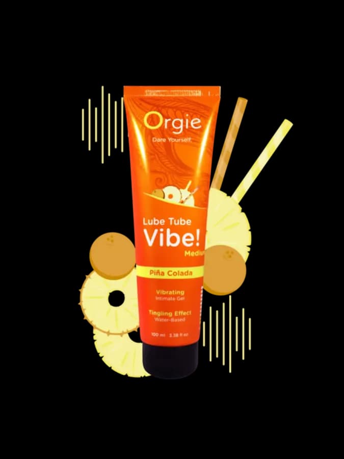 Гель с эффектом вибрации Lube Pina Colada