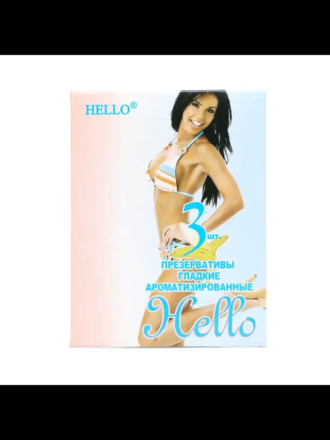 Презервативы HELLO №3 аромат (банан) 24 уп. (72 штуки) — фото 3