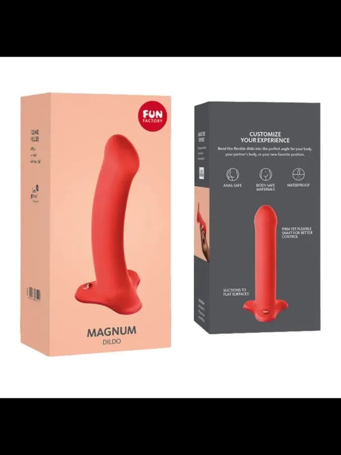 Фаллоимитатор Fun Factory Magnum (18×3,7 см) коралловый — фото 2