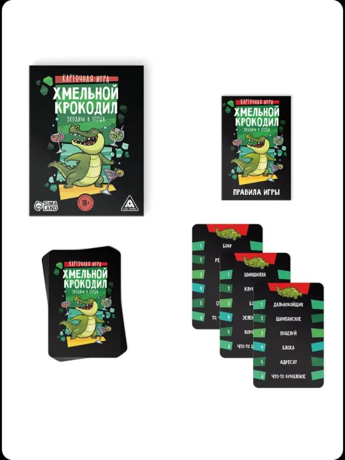 Настольная игра на объяснение слов «Хмельной крокодил» — фото 2