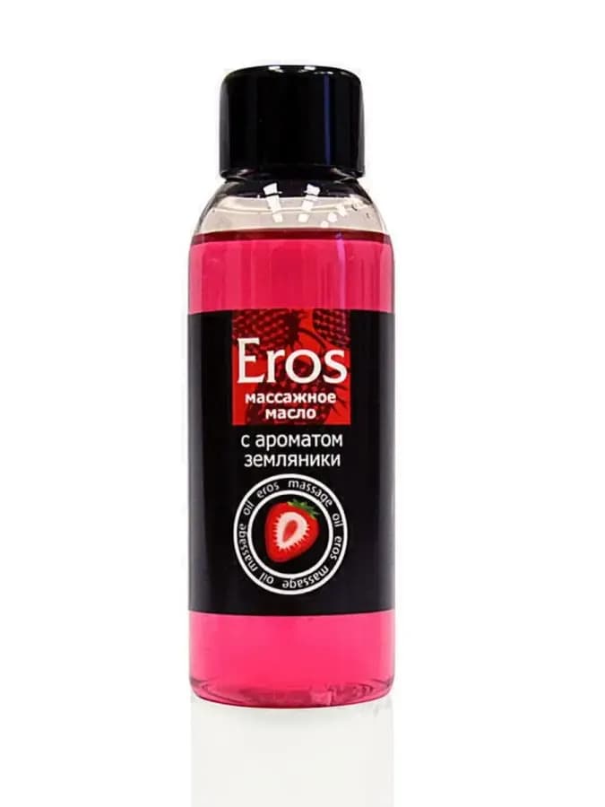 Массажное масло Eros Exotic Земляника интимный гель — фото 2