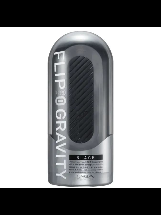 Мастурбатор Tenga Flip Zero Gravity с вибрацией, черный — фото 1