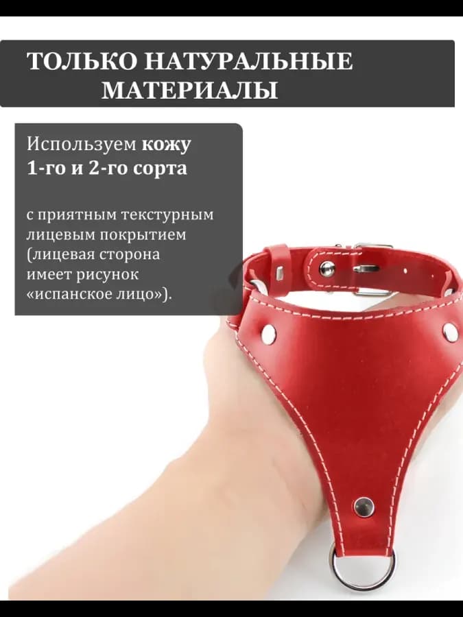 Ошейник из натуральной кожи