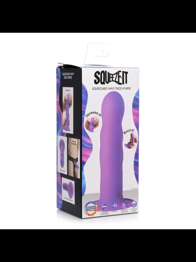 Squeeze-It мягкий гибкий волнистый фаллоимитатор, 18.3х4.1см — фото 3
