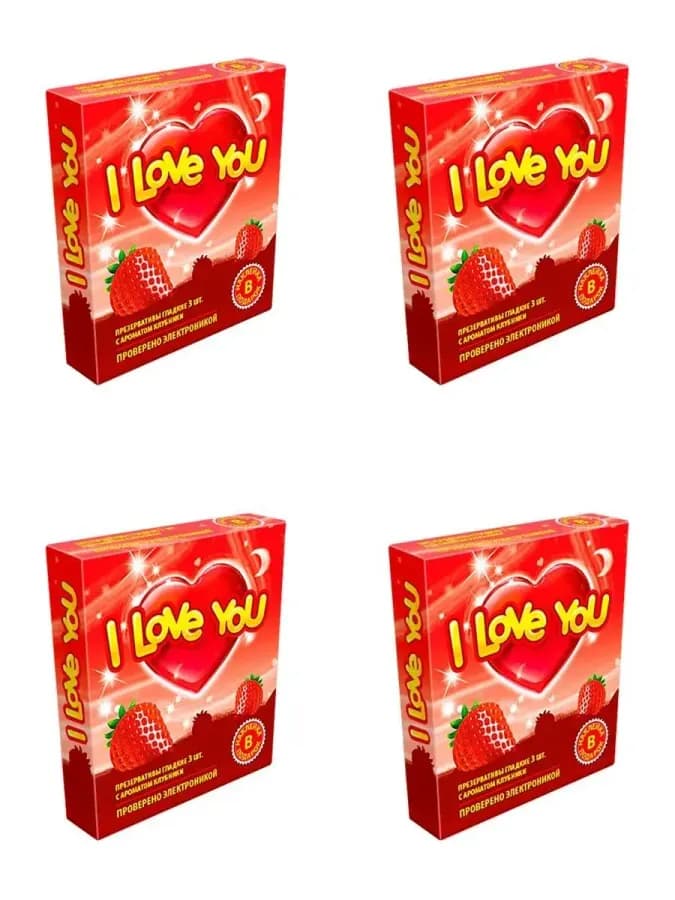 Презервативы i love you n3/ассорти 4 шт