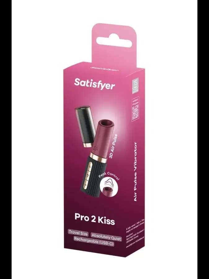Мини-вибратор с 3D пульсацией Deep Kiss, 11,4 см