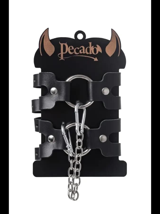 Оковы Pecado BDSM из двух ремешков — фото 5