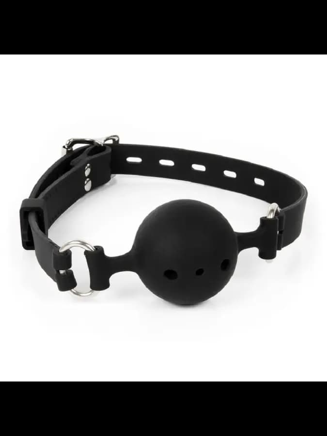 Кляп Notabu BDSM силикон черный 4,5 см