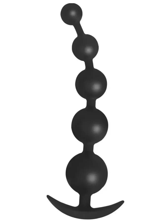 Большая анальная цепочка BLACK ANAL BEADS 24.5см