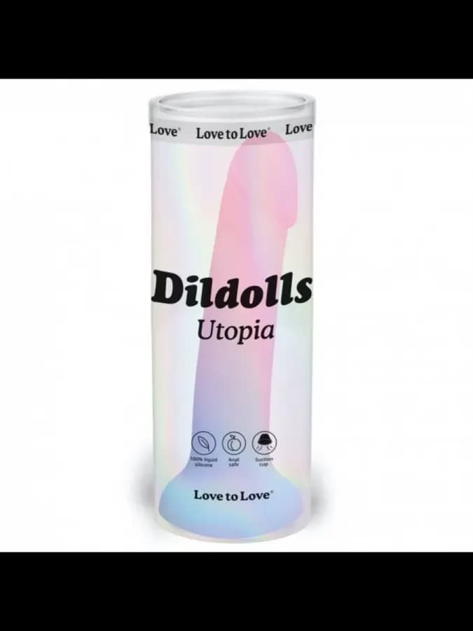 Фаллоимитатор из жидкого силикона Dildolls Utopia - 17,6 см