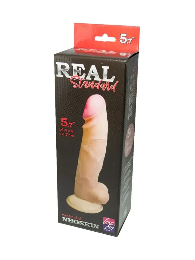 Фаллоимитатор на присоске Real Standard киберкожа 19 см — фото 3