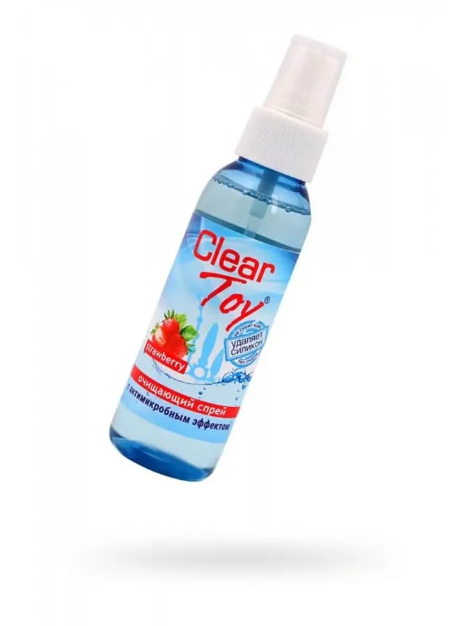 Clear Toy - очищающий спрей с клубничным ароматом, 100 мл