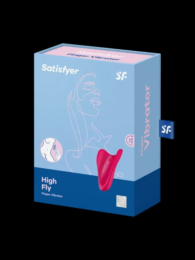 Мини вибратор (вибратор на палец) Satisfyer High Fly, красный — фото 3