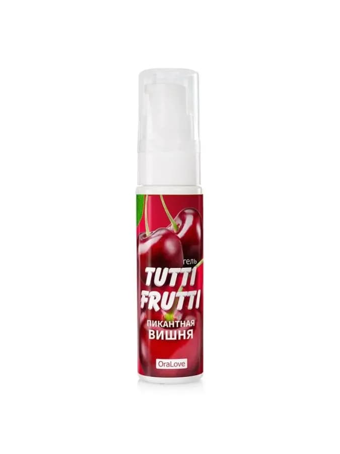 Гель-смазка Tutti-frutti с вишнёвым вкусом - 30 гр — фото 3