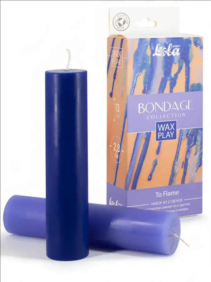 Набор из 2 Wax Play свечей Bondage To Flame