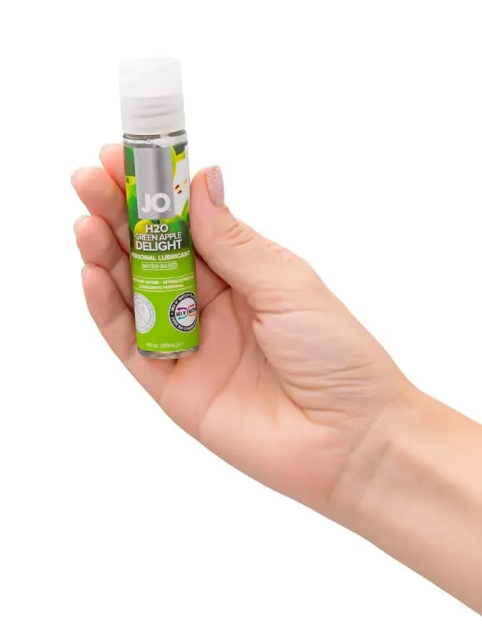 Вкусовой лубрикант Flavored Green Apple — фото 5