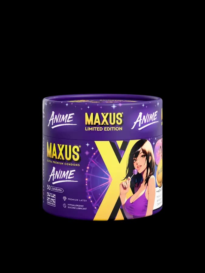 Презервативы MAXUS экстратонкие Anime, c кейсом в подарок, 50 шт