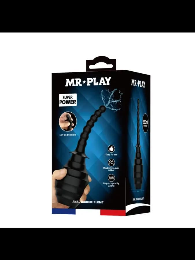 Анальный душ MR PLAY с ребристой поверхностью — фото 2