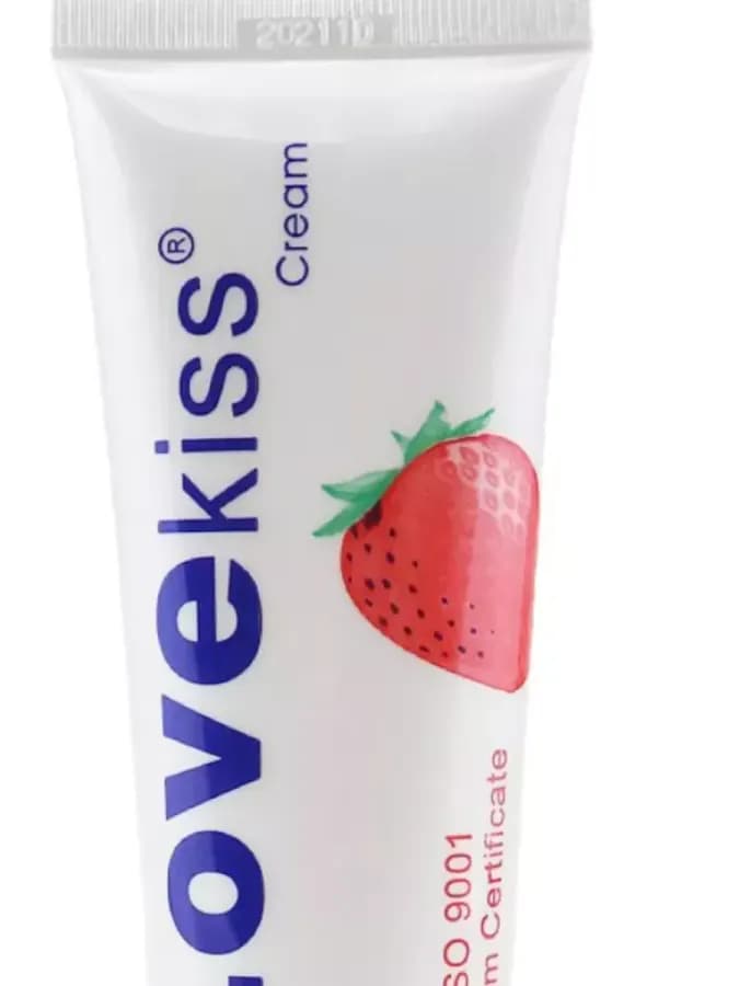 Лубрикант со вкусом клубники Love Kiss — фото 1