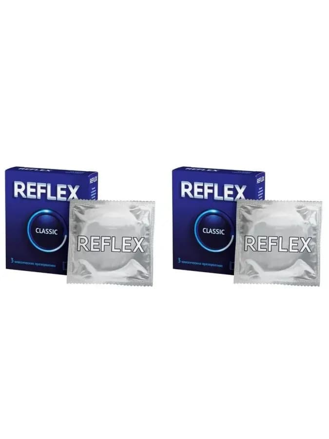 Презервативы из натурального латекса reflex classic в с 2 шт