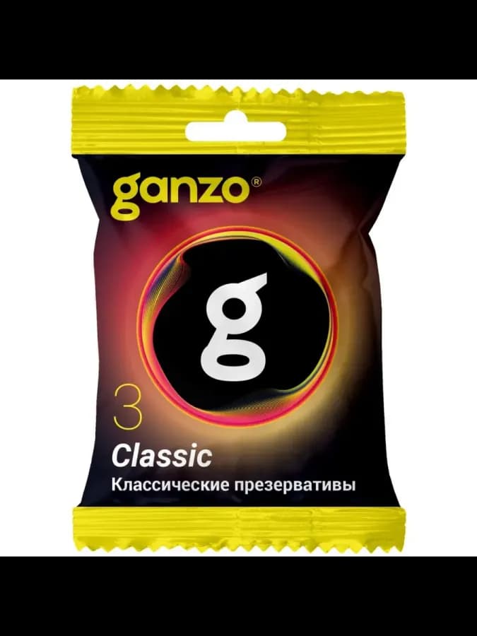 Презервативы классические Ganzo Classic, в пакете 3 шт