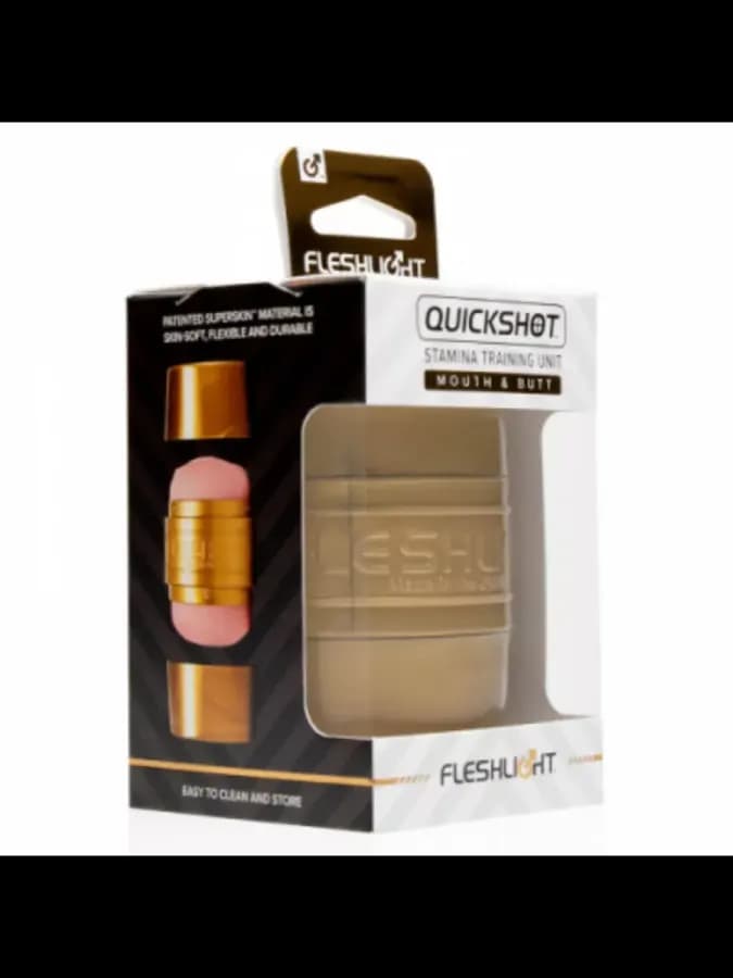 FLESHLIGHT Мастурбатор Quickshot Stamina для тренировки выносливости (вагина/анус) — фото 2