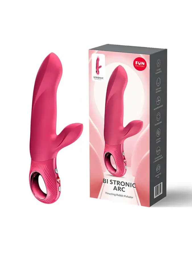 Пульсатор с вибрацией Bi Stronic Arc, розовый