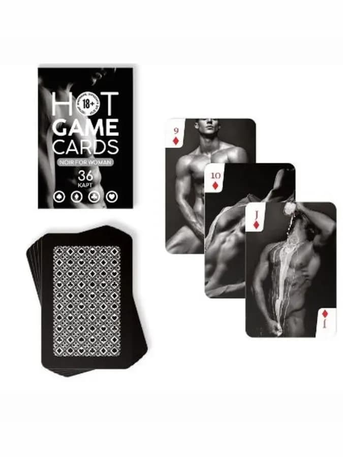 Карты игральные HOT GAME CARDS. NOIR FOR WOMAN, 36 карт