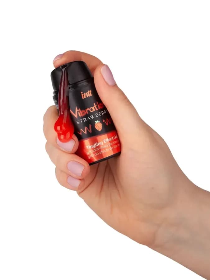 Жидкий вибратор для клитора Vibration! Strawberry 15мл — фото 4
