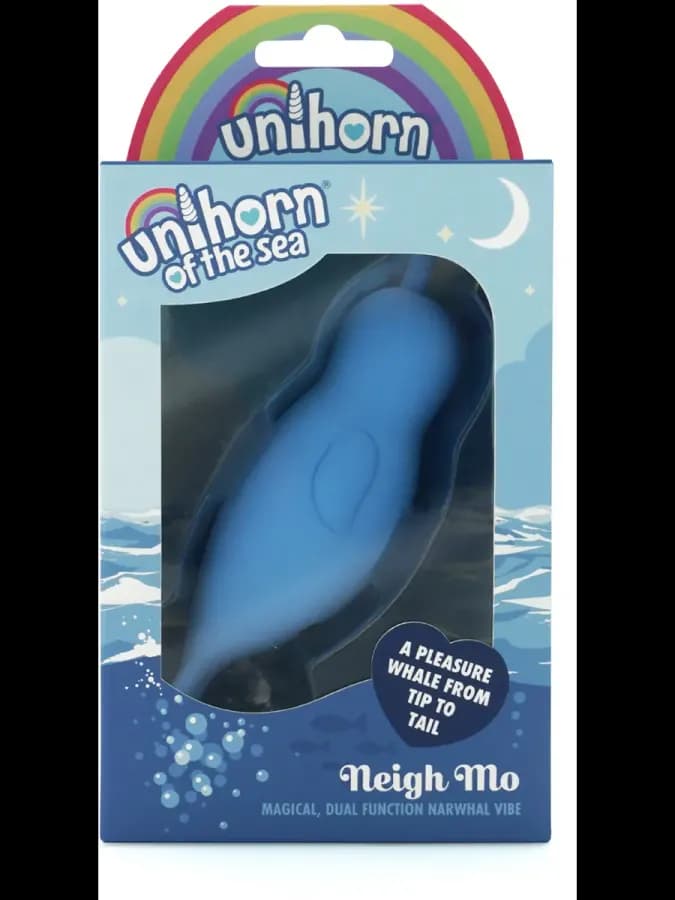 Вибромассажер Unihorn of the Sea – Neigh Mo с точечной стимуляцией, голубой