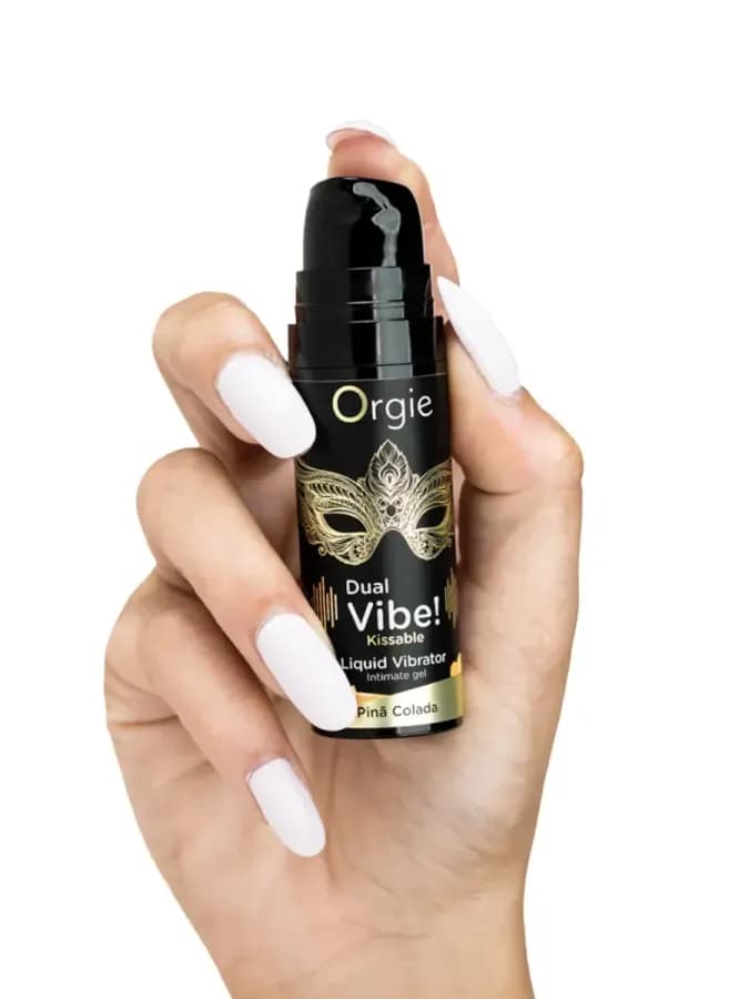 Съедобный жидкий вибратор Dual Vibe! Kissable Pina Colada