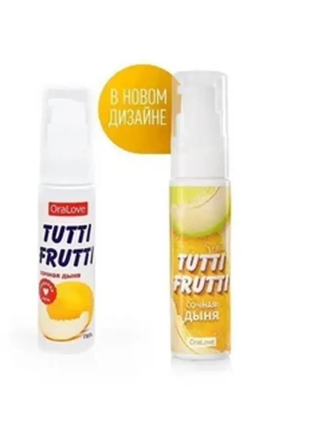 Гель-смазка Tutti-frutti со вкусом сочной дыни