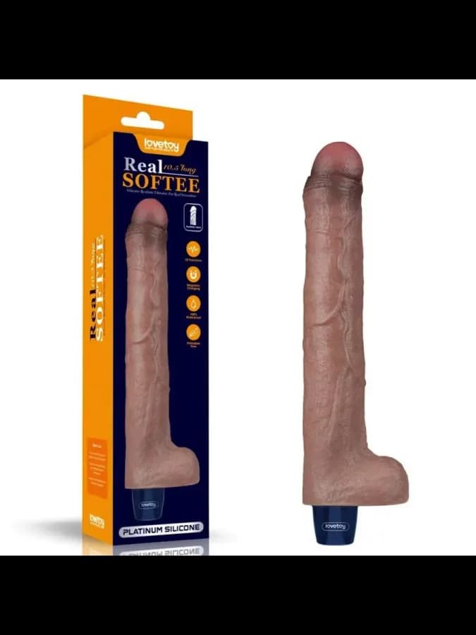 Реалистичный вибратор REAL SOFTEE (26,5*4 см.)