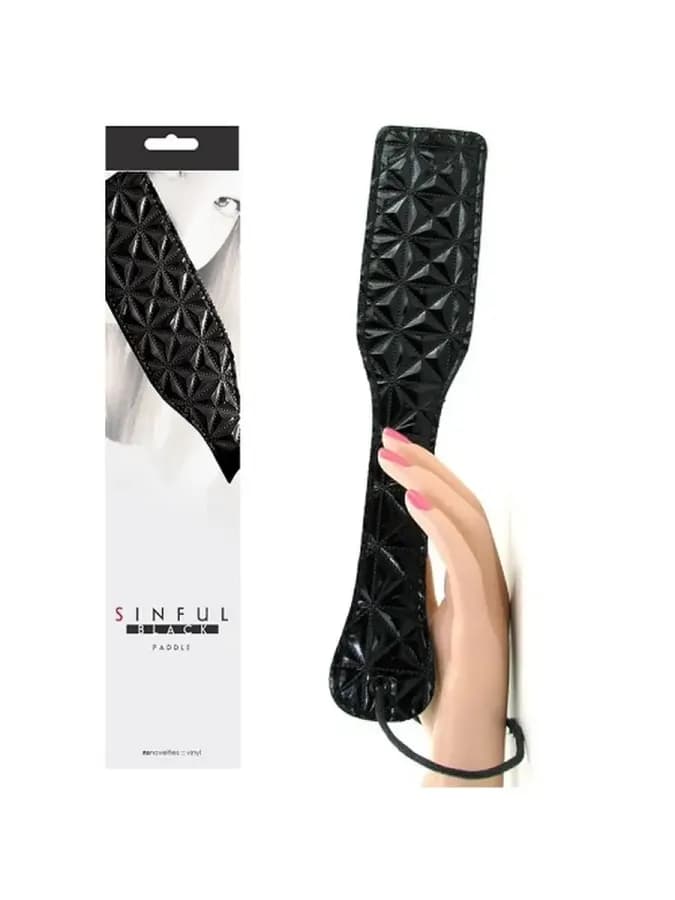 Шлепалка Sinful Paddle черная 32 см