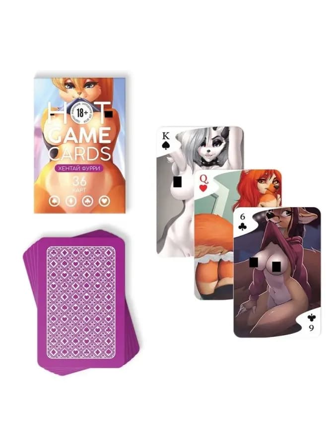 Эротические игральные карты, хентай фурри, Hot Game Card — фото 3