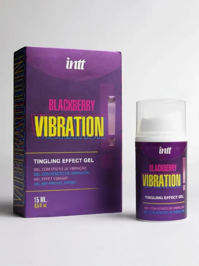 Возбуждающий гель с ароматом ежевики и эффектом вибрации BLACKBERRY VIBRATION INTT 15 мл