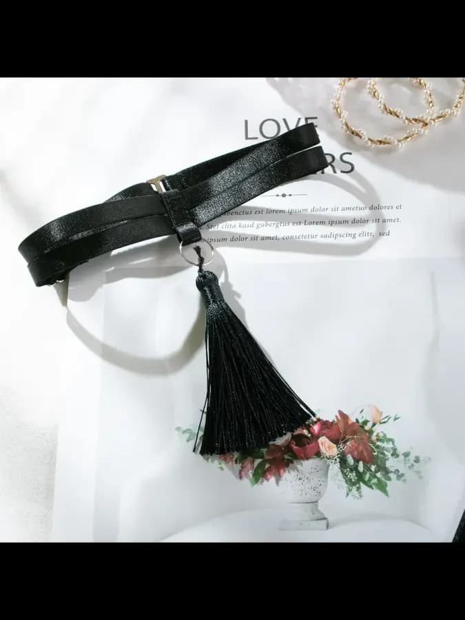 Нижнее белье комплект красивое со стрепами и юбкой — фото 4