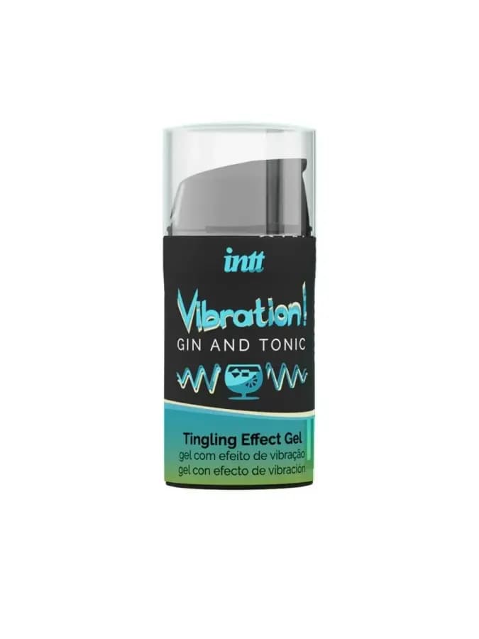 Жидкий интимный гель с эффектом вибрации Gin & Tonic INTT, 15 мл