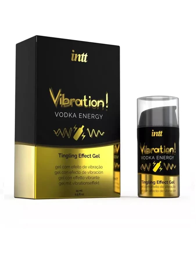 Жидкий вибрационный гель Intt Vibration Vodka Energy, 15 мл