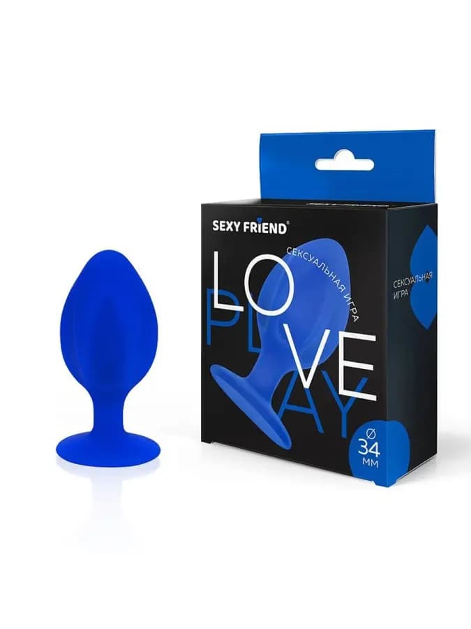 Sexy Friend Анальный стимулятор, цвет:синий, Без вибрации, 7 — фото 1