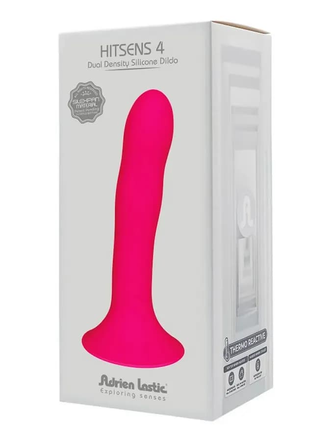 Фаллоимитатор с вибрацией Adrien Lastic Hitsens 2 розовый (17,2×4 см) — фото 2