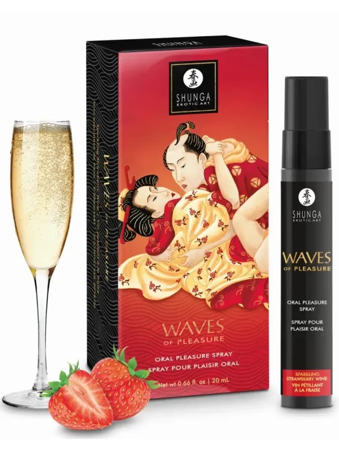 Оральный Спрей SHUNGA Waves of Pleasure, Клубника, 20 мл