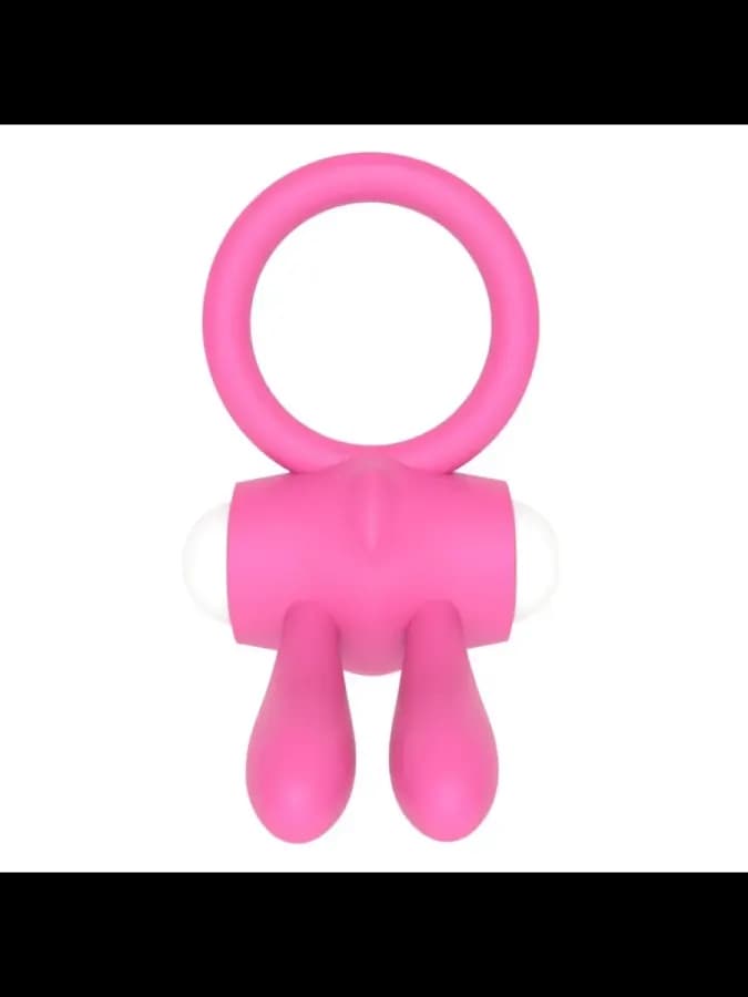 Эрекционное виброкольцо Power Rabbit clit cockring, розовый